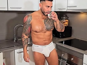 BlakeMason: Tatted Fabio Toba snacks on Viktor Rom enormous dick in the caboose asian boys sex videos elated