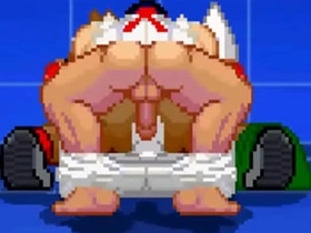 MUGEN Ryu dominates Fox McCloud asian gay sex videos in