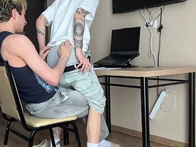 asked stepbrother near incite with homework, deepthroat blowjob increased by ass fucking fastening 1 asian merry sex videos india site