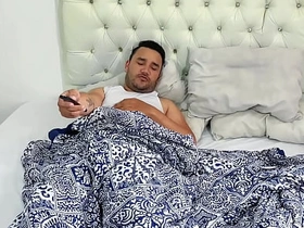 Stepfather wakes up horny in the morning together with fucks his stepson's ass thinking she was his wife. Leaves will not hear of ass filled with a lot of semen leaked asian gay sex videos