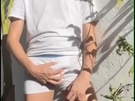 Twink self-pissing - wetting his white give one's eye-teeth - male omorashi naked hot asian gay sex videos