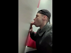 Scally Chav Boy in Leather Jacket Take a crack at Glory Hole in the First Time gay sex videos asian hardcore