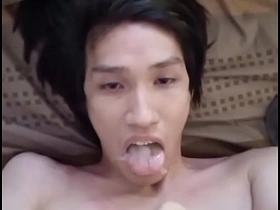 FagTeetajet Thai Gay Drinking my own cum, cumming with respect to my manifestation asian gay hostel sex videos