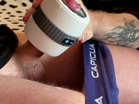 Massage Gun Edging Turned Cum Load Explosion [4K] asian new viral gay sex videos