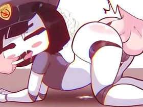 Femboy ID checker clanker gets fucking breeded together with cummed gaping void inside of gay hot sex videos asian