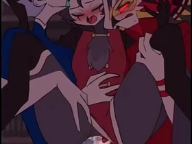 Helluva boss triune (stolas andrealphus vassago) asian public toilet gay sex videos