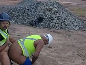 Public employees having sex on the construction site. asian gay thisvid sex videos