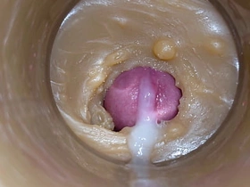 Mini-Cam in Pussy toy during Fucking! getting Huge Creampie 4K asian happy-go-lucky masturbation sex videos