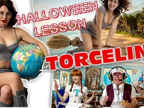 TORCELINI. HALLOWEEN LESSON. Valise teacher. Broomstick Ride! SFW asian hardcore joyous mating videos