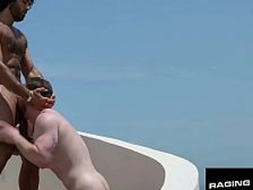 RAGING STALLION - Rooftop Raw - Hairy Hunk Smashes Jock Overlooking Shangri-La blued asian gay sexual relations videos
