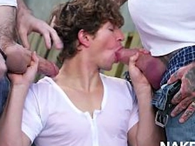 Greyson Myles And Eddie Patrick Having A Group Outdoor Sex hot asian gay porn sex videos