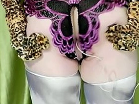 [EroNekoKun] - Cute Catboy in new butterfly's Undies try different anal cat Tails, masturbate and great cum with Moans hot sex gay videos asian