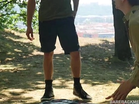 Camp Site Outdoor Bareback Threesome Spit Roast asian merry latest hd copulation videos