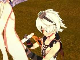 Genshin Impact Yaoi- Bennett Handjob and fucked away from Razor - Japanese asian manga anime game porn gay hot boys gay sex videos asian