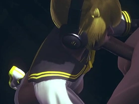 Vocaloid Femboy Yaoi - Can Len swallow this big cock? - Japanese Asian Manga anime game porn gay asian gay group coition videos download