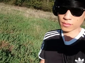 Jon Arteen pulls out his elegant penis added to urinates outdoors. Asian gay pornography featuring an prance young man. asian village gay boys intercourse ensnared pornbiz videos
