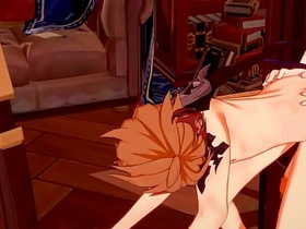 Genshin Impact Yaoi - Zhongli x Tartaglia Blowjob with an increment of fucked - Mouse crossdress Japanese Asian Manga Anime Game Porn cheerful sex videos asian cheerful