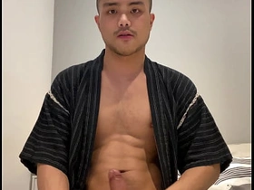 Asian boy in Jinbei stroking gay sex videos asian viral