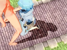 Genshin Brunt Yaoi - Tartaglia x Chongyun HardSex - Sissy crossdress Japanese Asian Manga Anime Joke Porn Merry handsome asian Merry sex videos