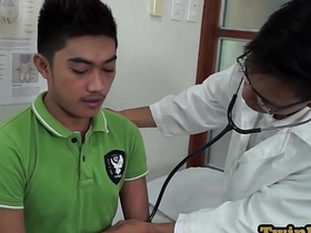 Gay doctor seduces nympho Asian patient in medical courtyard gay porn sex videos asian